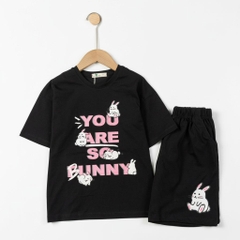 Bộ cotton trẻ em - bé gái G001 8/14-TS10