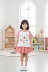 Bộ cotton trẻ em - bé gái G005 2/10-TS29