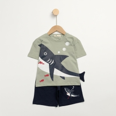 Bộ cotton trẻ em - bé trai B006 2/10