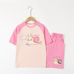 Bộ cotton trẻ em - bé gái G001 10/16 TS51