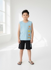 Bộ cotton trẻ em - bé trai B002 8/16-TS54