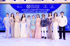 TRIỀU QUẾ THƯỢNG ĐỈNH YẾN XUẤT HIỆN TẠI HỌP BÁO CÔNG BỐ VƯƠNG MIỆN MISS WORLD VIETNAM 2025