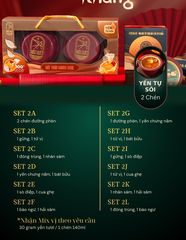 ĐẾ VƯƠNG AN KHANG -  Hộp 2 Chén Yến Tự sôi 140ml