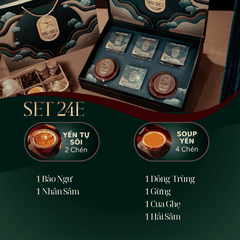SET KIM YẾN NGỰ TÂM - 2 Chén Tự Sôi, 4 Chén Soup Yến Ăn Liền