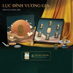 SET LỤC ĐÌNH VƯƠNG GIA -  Hộp 6 Hũ Yến Chưng Sẵn Cao Cấp 70ml