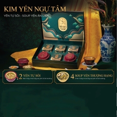SET KIM YẾN NGỰ TÂM - 2 Chén Tự Sôi, 4 Chén Soup Yến Ăn Liền
