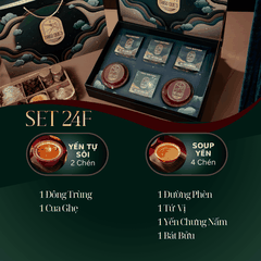 SET KIM YẾN NGỰ TÂM - 2 Chén Tự Sôi, 4 Chén Soup Yến Ăn Liền