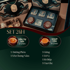 SET KIM YẾN NGỰ TÂM - 2 Chén Tự Sôi, 4 Chén Soup Yến Ăn Liền