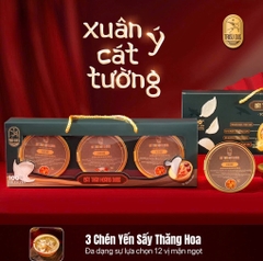 XUÂN Ý CÁT TƯỜNG -  Hộp 3 Chén Soup Yến Ăn Liền 140ml
