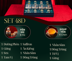 PHÚC SINH PHÚ QUÝ - Hộp 4 chén Soup Yến Ăn Liền, 8 Yến Hũ Chưng Sẵn