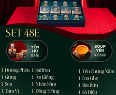 PHÚC SINH PHÚ QUÝ - Hộp 4 chén Soup Yến Ăn Liền, 8 Yến Hũ Chưng Sẵn