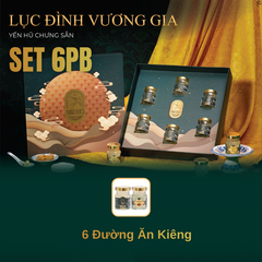 SET LỤC ĐÌNH VƯƠNG GIA -  Hộp 6 Hũ Yến Chưng Sẵn Cao Cấp 70ml