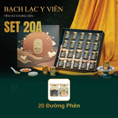 SET BÁCH LẠC Y VIÊN - Hộp Cao Cấp 20 Hũ Yến Chưng Sẵn 70ml
