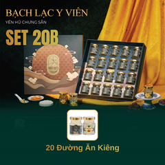 SET BÁCH LẠC Y VIÊN - Hộp Cao Cấp 20 Hũ Yến Chưng Sẵn 70ml