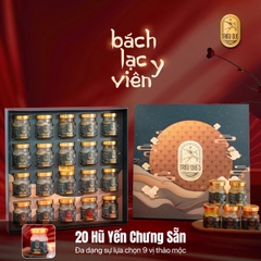 BÁCH LẠC Y VIÊN - Hộp Cao Cấp 20 Hũ Yến Chưng Sẵn 70ml
