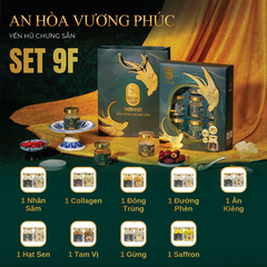 SET AN HÒA VƯƠNG PHÚC - 9 Hũ Yến Chưng Sẵn