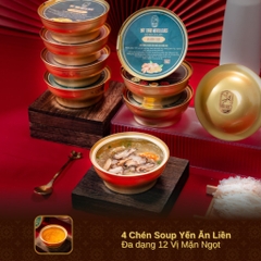 KIM YẾN TỰ TÂM -  Hộp Cao Cấp Soup Yến ăn liền 140ml & Yến Tự Sôi 140ml
