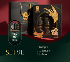 AN HÒA VƯƠNG PHÚC - Hộp 9 Hũ Yến Chưng Sẵn