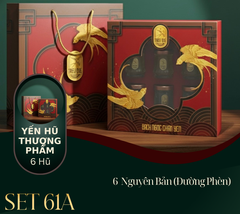 BẠCH NGỌC CHÂN YẾN - Hộp 6 Yến Hũ Thượng Phẩm