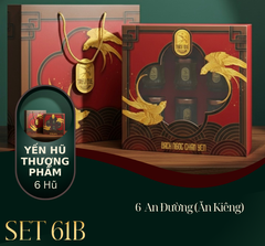 BẠCH NGỌC CHÂN YẾN - Hộp 6 Yến Hũ Thượng Phẩm