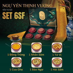 NGỰ YẾN THỊNH VƯỢNG -  Hộp 6 Chén Yến Tự Sôi 140ml