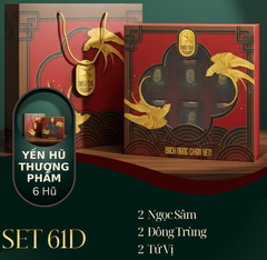 BẠCH NGỌC CHÂN YẾN - Hộp 6 Yến Hũ Thượng Phẩm