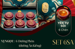 NGỰ YẾN THỊNH VƯỢNG -  Hộp Cao Cấp 6 Chén Yến Tự Sôi 140ml