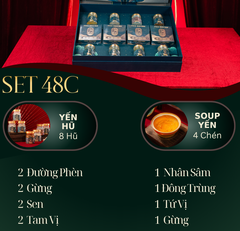 PHÚC SINH PHÚ QUÝ - Hộp 4 chén Soup Yến Ăn Liền, 8 Yến Hũ Chưng Sẵn