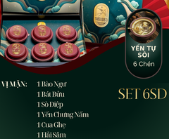 NGỰ YẾN THỊNH VƯỢNG -  Hộp Cao Cấp 6 Chén Yến Tự Sôi 140ml
