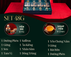 PHÚC SINH PHÚ QUÝ - Hộp 4 chén Soup Yến Ăn Liền, 8 Yến Hũ Chưng Sẵn