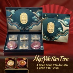 KIM YẾN TỰ TÂM -  Hộp Cao Cấp Soup Yến ăn liền 140ml & Yến Tự Sôi 140ml