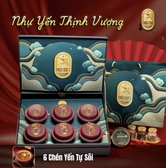 NGỰ YẾN THỊNH VƯỢNG -  Hộp Cao Cấp 6 Chén Yến Tự Sôi 140ml