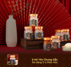 AN HÒA VƯƠNG PHÚC - Hộp 9 Hũ Yến Chưng Sẵn
