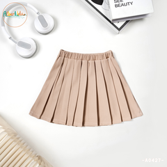 Áo sơ mi tay cộc bé gái chất xô muslin A0480