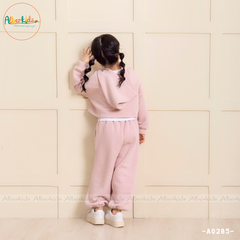 Bộ đồ nỉ Croptop bé gái A0285