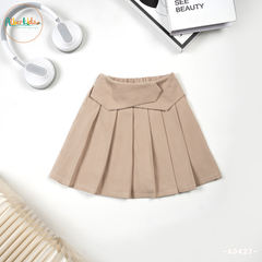 Áo sơ mi tay cộc bé gái chất xô muslin A0480