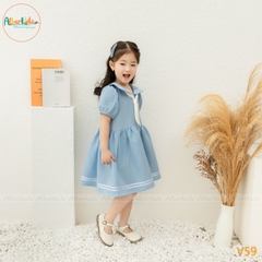 Váy BG xanh cổ thủy thủ V59