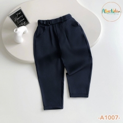 Quần dài bé trai baggy 2 cúc A1007