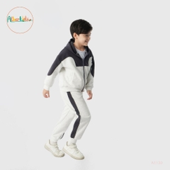 Sét bộ nỉ BT phối 2 màu có mũ A1130