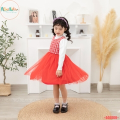 Váy bé gái công chúa đỏ AG0110
