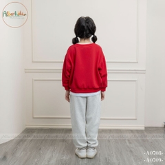 Áo nỉ bé gái in hình ngộ nghĩnh A0708