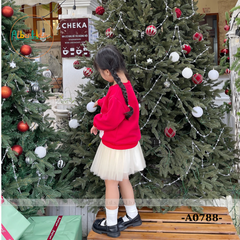 Áo nỉ in hình ông già NOEL bé trai, bé gái A0788