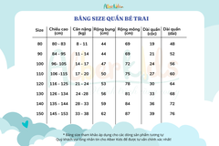 Quần dài đen bé trai Q12
