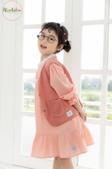 Set Váy BG hồng + áo Gi Lê V36
