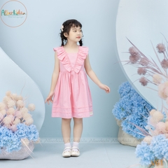Váy BG hồng bèo ngực chéo V62