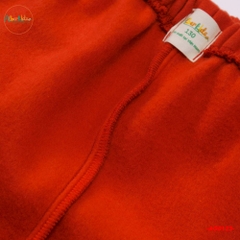 Bộ nỉ hoodie có mũ cam đất cho bé AG0123