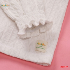 Áo len trắng bé gái AG0119