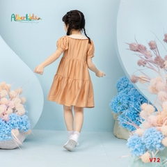 Váy BG Lena Dress nâu phối kem V72