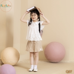Áo sơ mi ren trắng A08