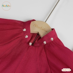 Áo dài Đỏ BG thêu hoa AD18